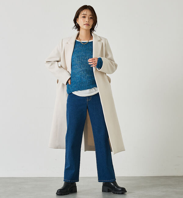 abahouse mavie「ベルト付きロングコート」|その他|