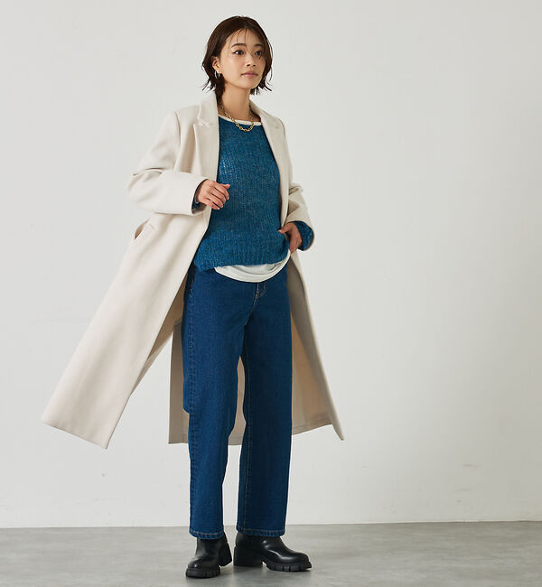 abahouse mavie「ベルト付きロングコート」|その他|