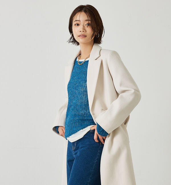abahouse mavie「ベルト付きロングコート」|その他|