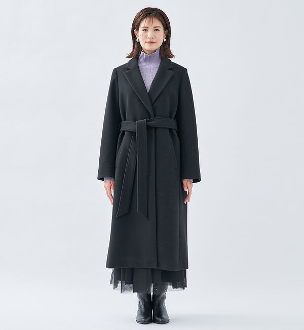 abahouse mavie「ベルト付きロングコート」|その他|