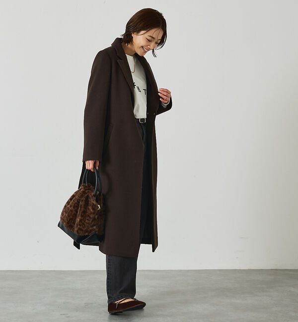 abahouse mavie「ベルト付きロングコート」|その他|