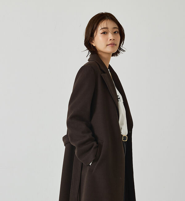 abahouse mavie「ベルト付きロングコート」|その他|