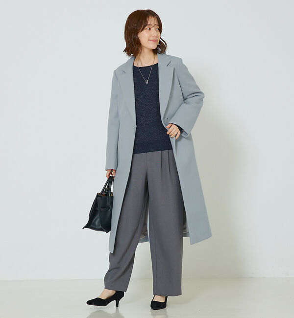 abahouse mavie「ベルト付きロングコート」|その他|