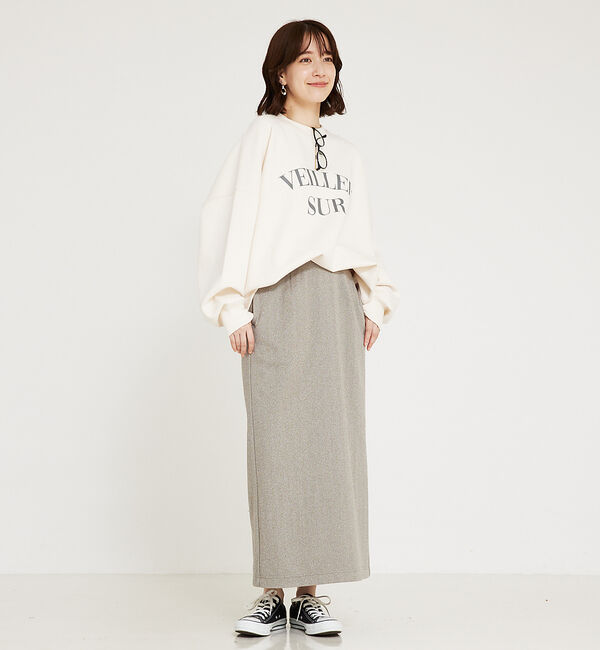 abahouse mavie「【セットアップ対応】ウォームジャージータイトスカート」|スカート|