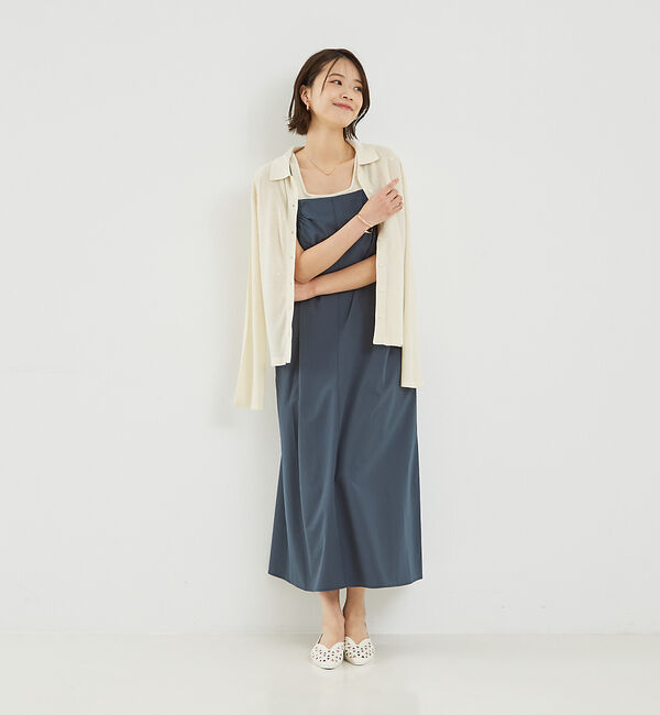 abahouse mavie「【大人のいちまんワンピ】ギャザーキャミワンピ」|ジャンパースカート|