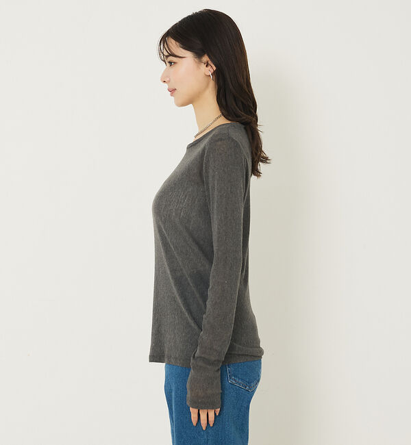 abahouse mavie「ソフトチュールロンT」|Tシャツ・カットソー|