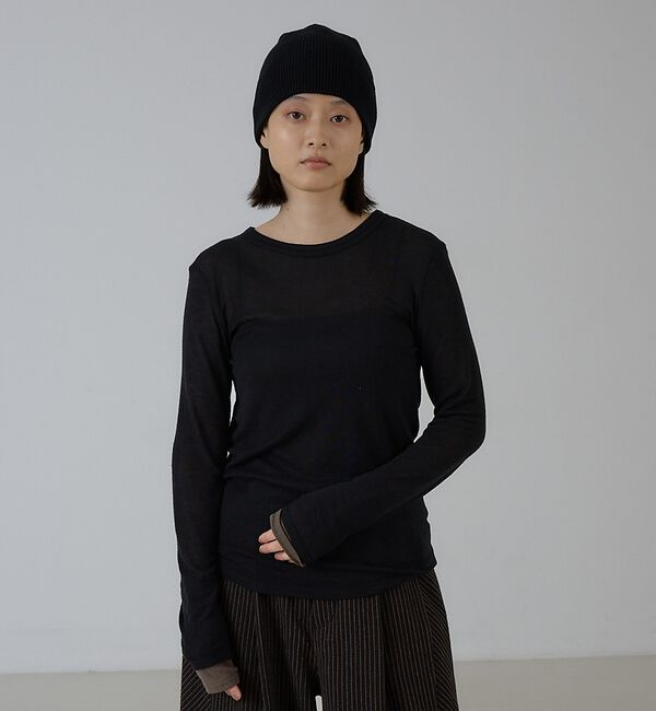 NOMINE「ダブルスリーブ シアー ロンT」|Tシャツ・カットソー|