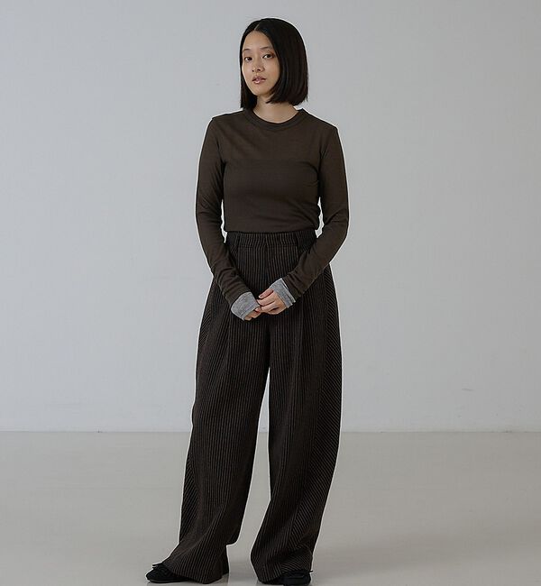 NOMINE「ダブルスリーブ シアー ロンT」|Tシャツ・カットソー|