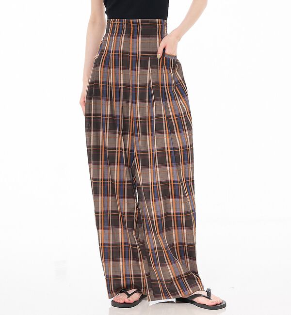NOMINE「【セットアップ対応】チェック タックパンツ」|その他|