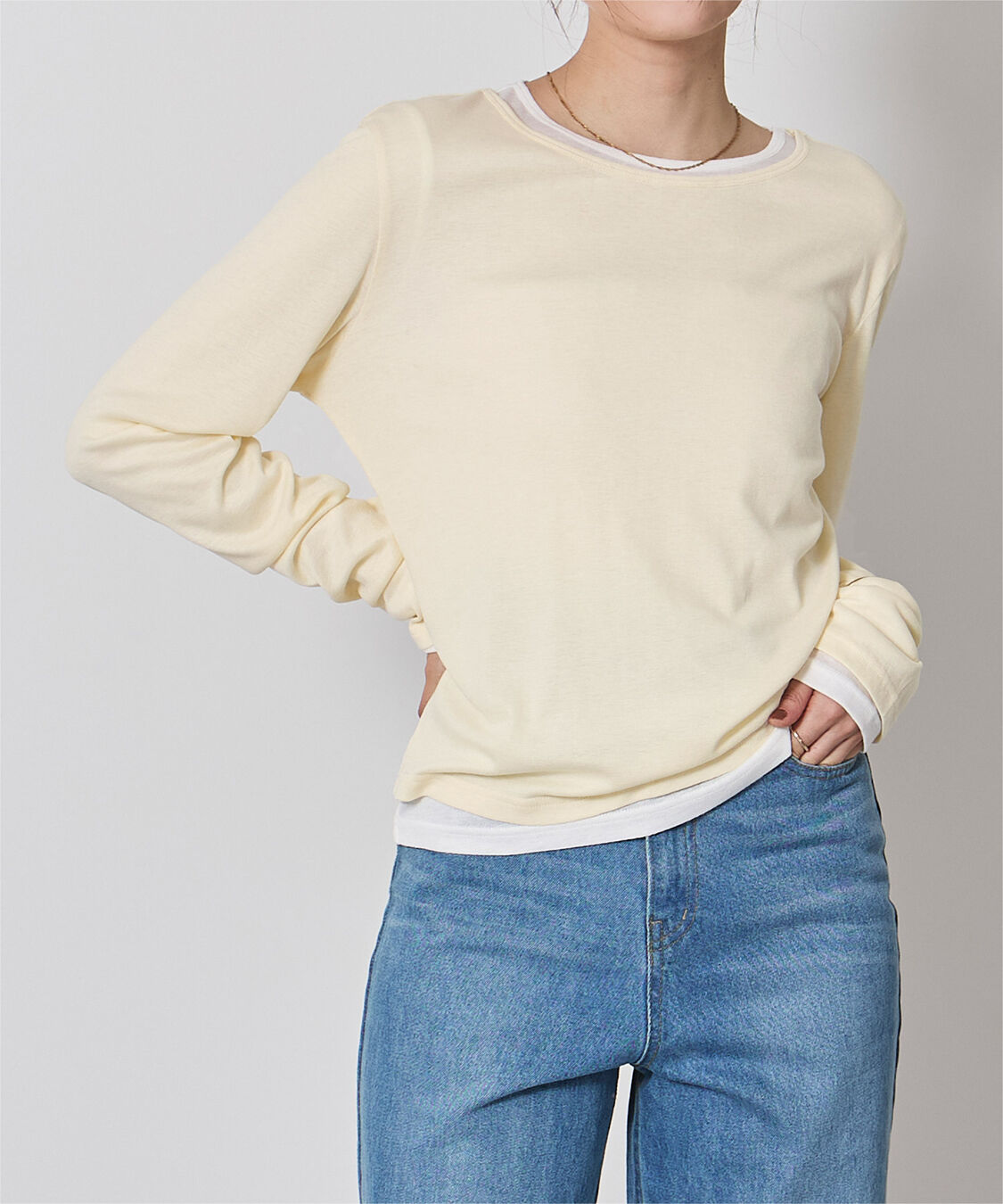 ur's「レイヤードトップスセット」|Tシャツ・カットソー|