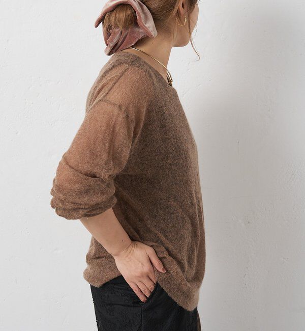  「モヘア混ニットプルオーバー」|ニット・セーター|
