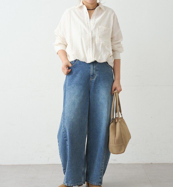  「バレルシルエットデニムパンツ」|その他|