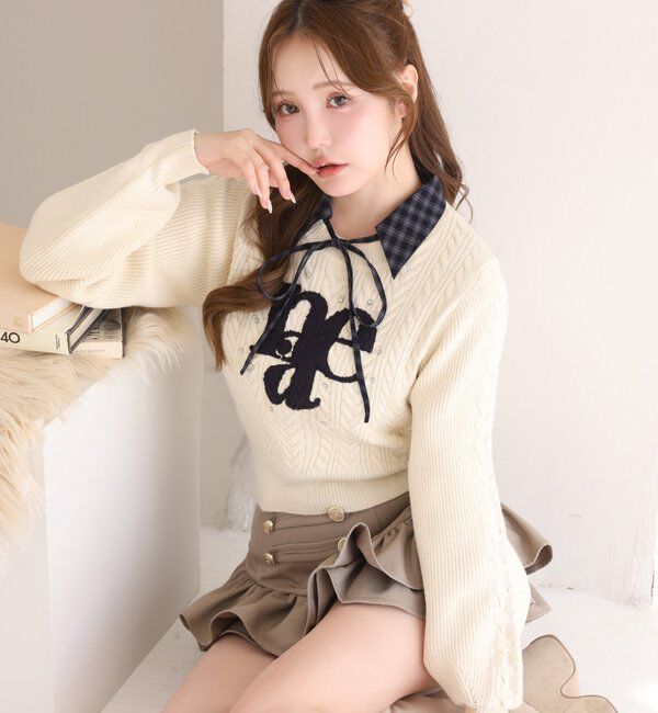 one after another NICE CLAUP「【SMサイズ展開】ナポレオンフリルミニスカート」|スカート|