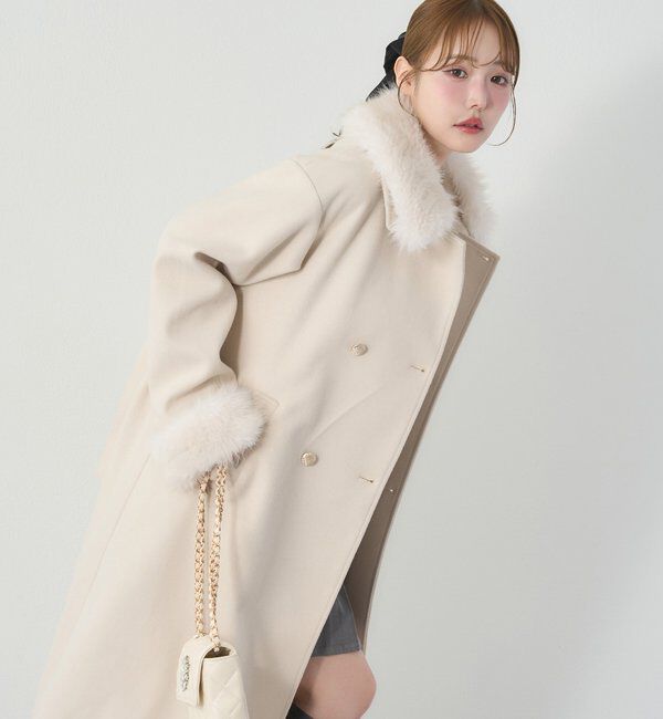 one after another NICE CLAUP「【リバイバル/SMサイズ展開あり】フェイクファー付マルチロングコート」|その他|