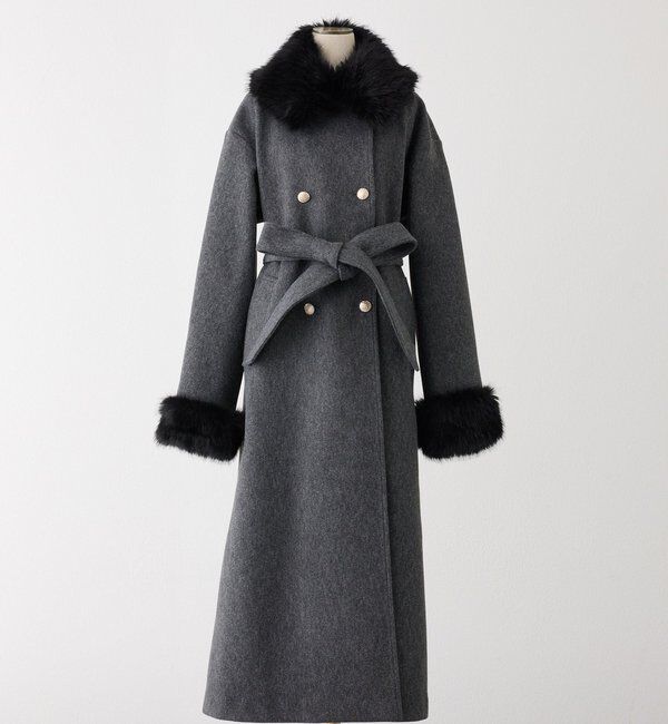 one after another NICE CLAUP「【リバイバル/SMサイズ展開あり】フェイクファー付マルチロングコート」|その他|