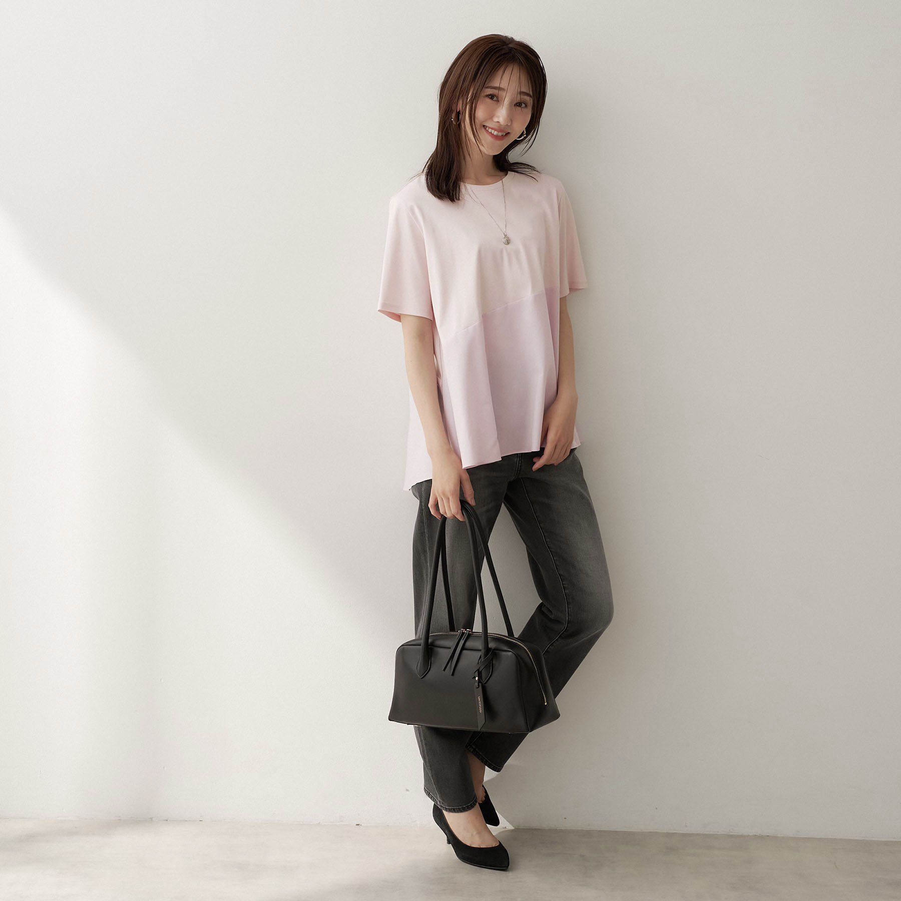 UNTITLED「【Tシャツ】異素材ドッキングプルオーバー」|Tシャツ・カットソー|