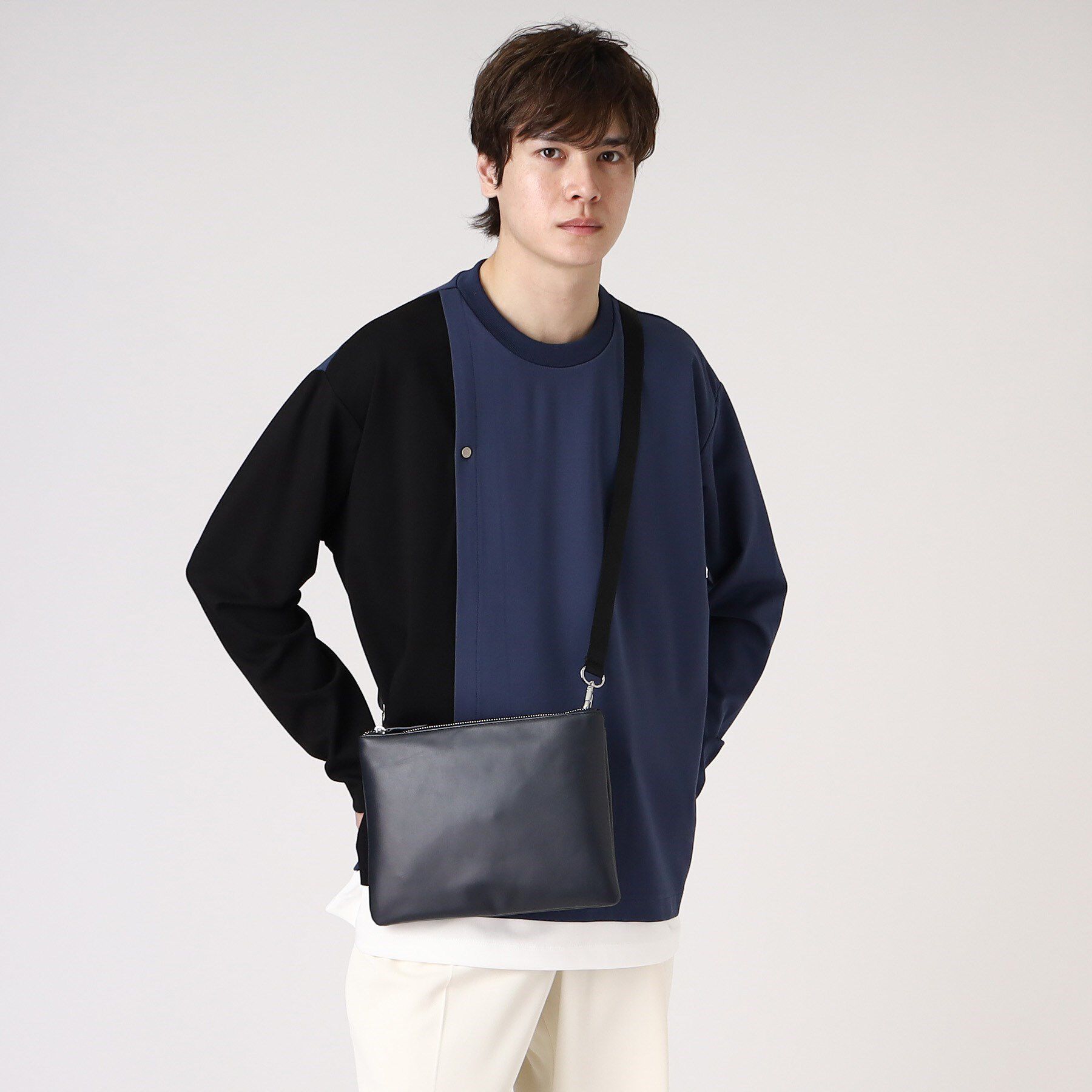 tk.TAKEO KIKUCHI「【WEB限定】レザー2WAYサコッシュバッグ」|ショルダー・メッセンジャー|