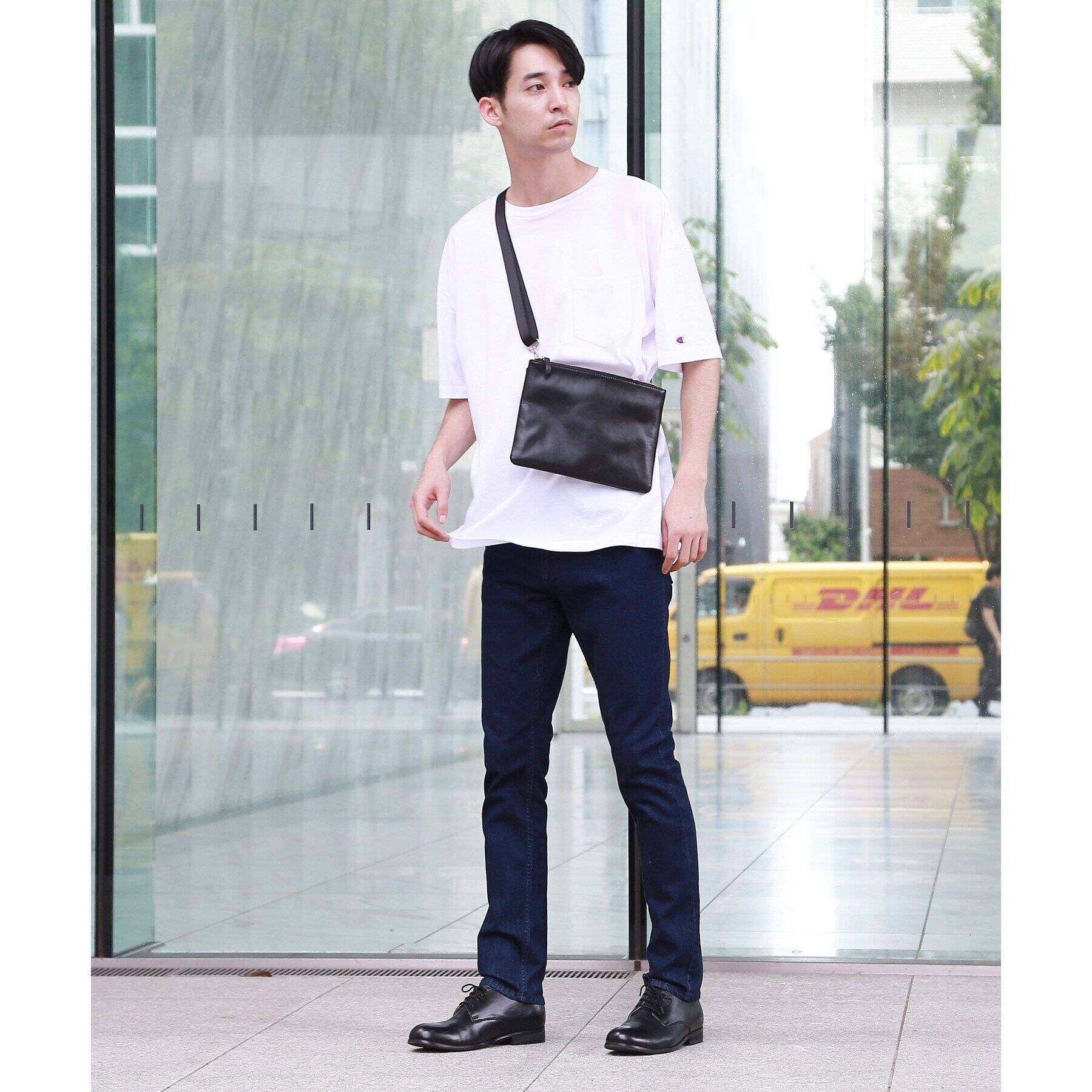tk.TAKEO KIKUCHI「【WEB限定】レザー2WAYサコッシュバッグ」|ショルダー・メッセンジャー|