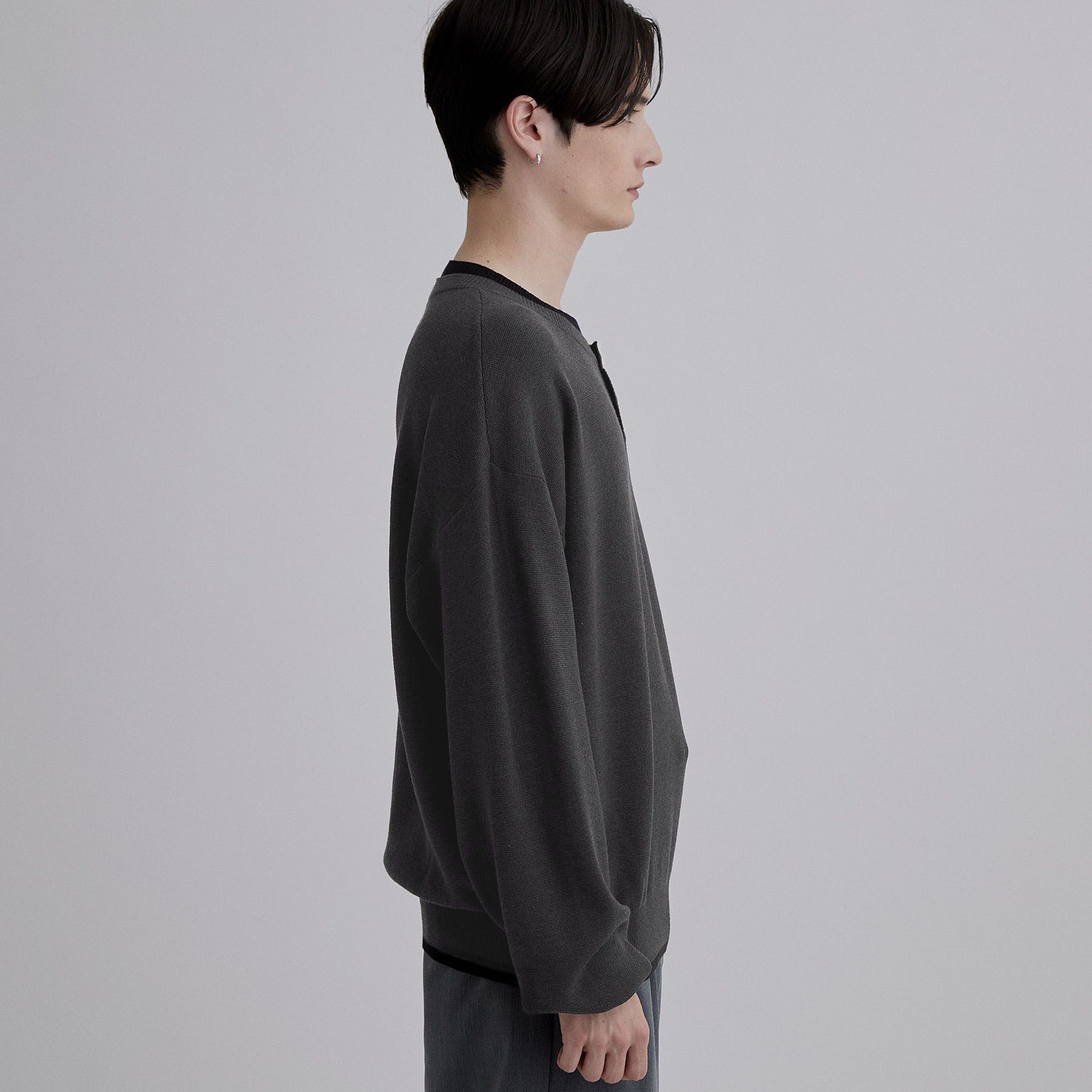 tk.TAKEO KIKUCHI「レイヤードヘンリーネックニット」|ニット・セーター|