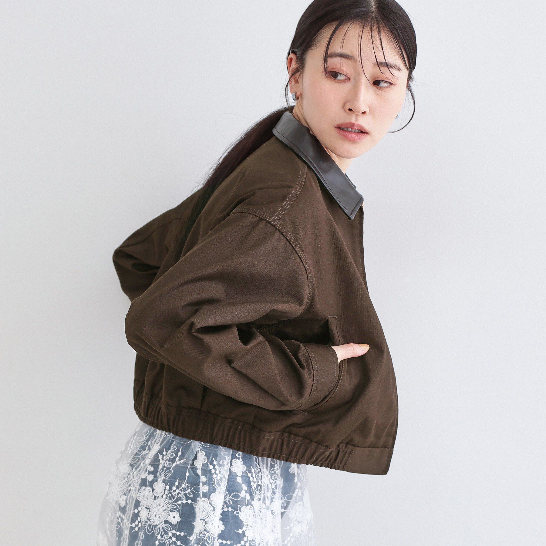 OPAQUE.CLIP「【Dickies(R)&times;OPAQUE.CLIP】ステンカラーブルゾン」|ブルゾン・スタジャン|