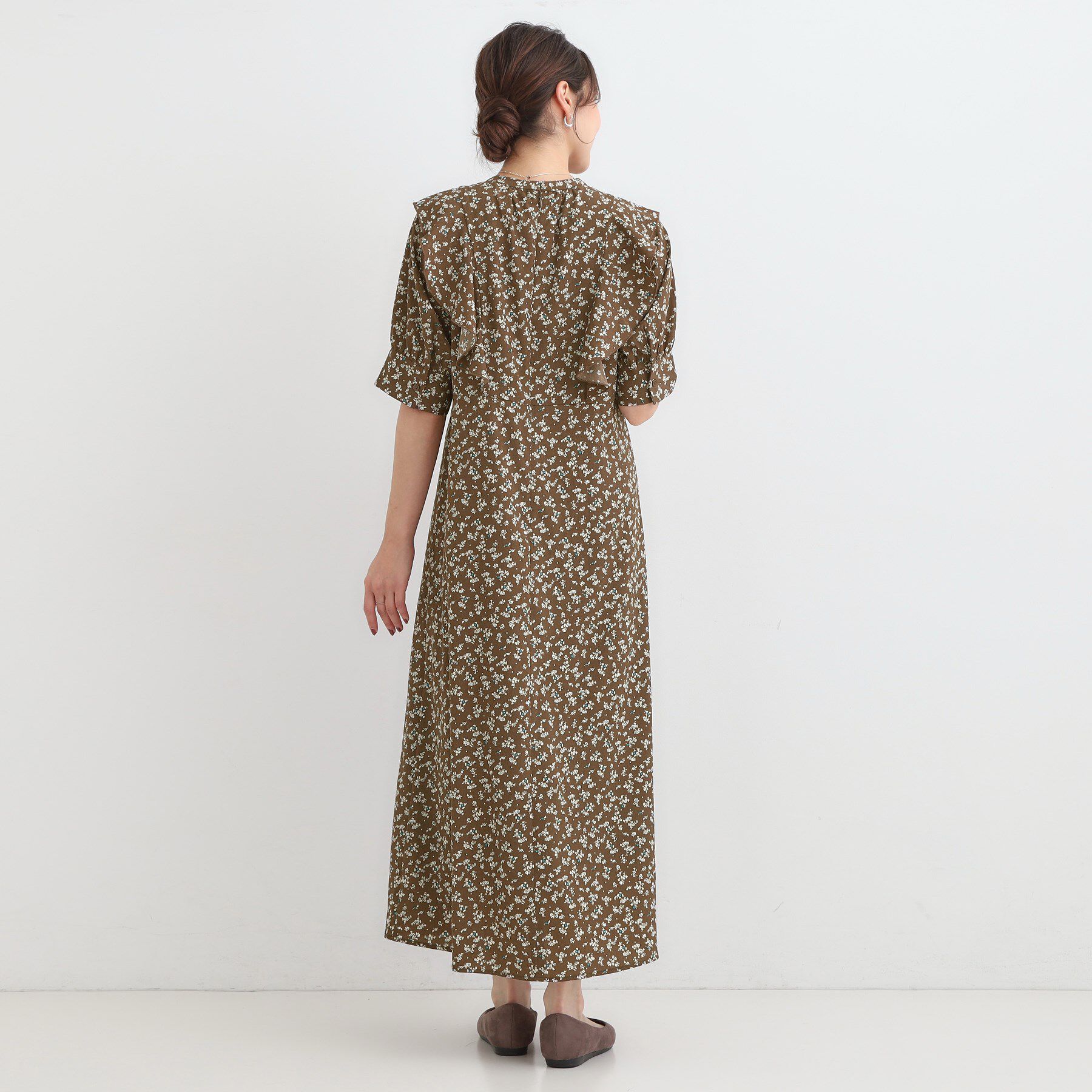 SHOO･LA･RUE「【S-LL】クラシカルな 花柄ワンピース」|ワンピース|