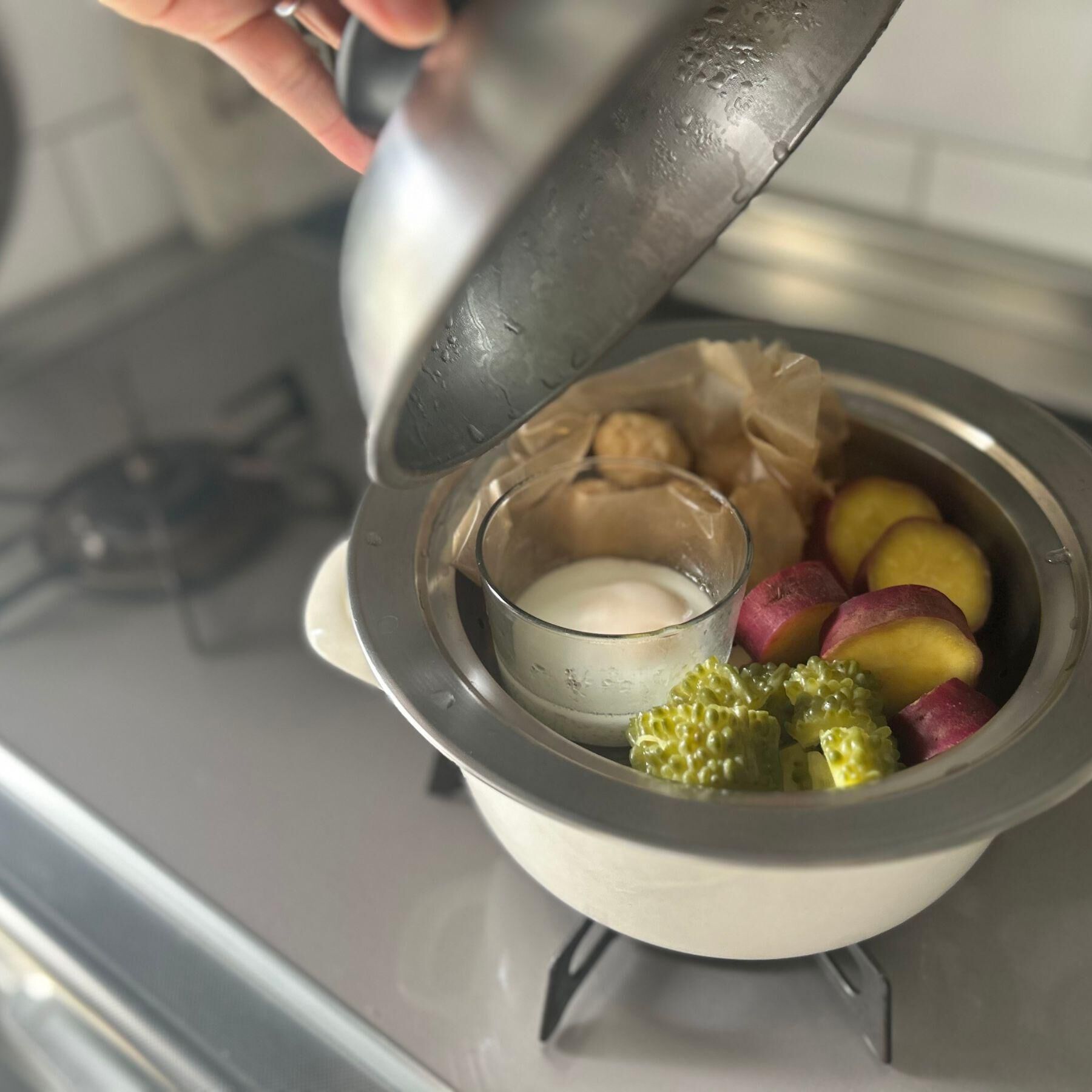 212 KITCHEN STORE「のせるだけで簡単蒸し器18～20cm」|食器・キッチングッズ|