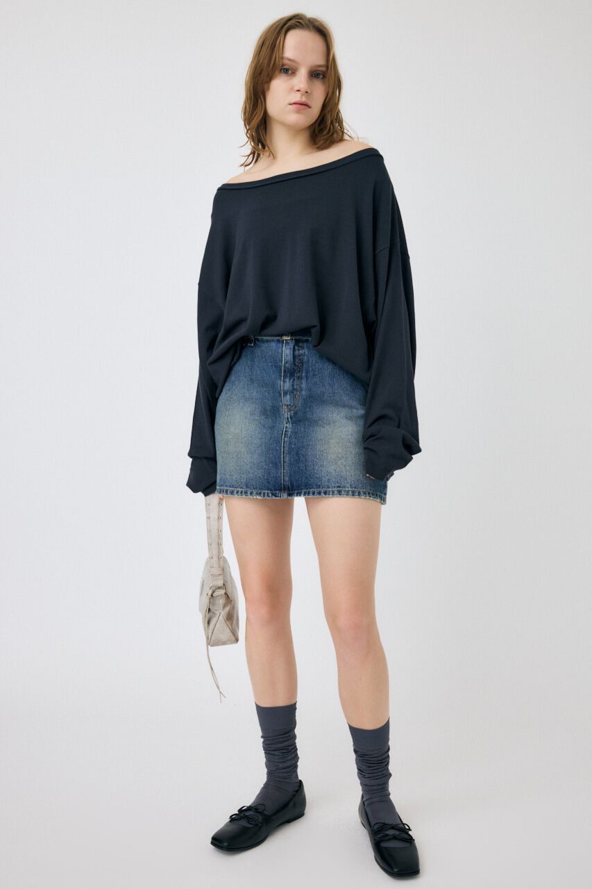MOUSSY「OFF SHOULDER ルーズニット」|ニット・セーター|