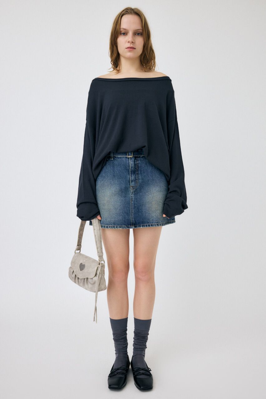 MOUSSY「OFF SHOULDER ルーズニット」|ニット・セーター|