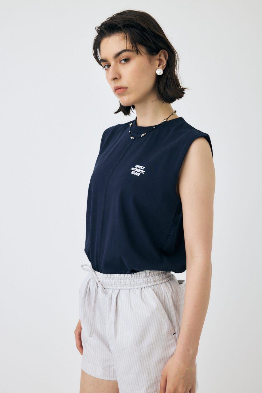 MOUSSY「TINY LETTER SLEEVELESS トップス」|その他|