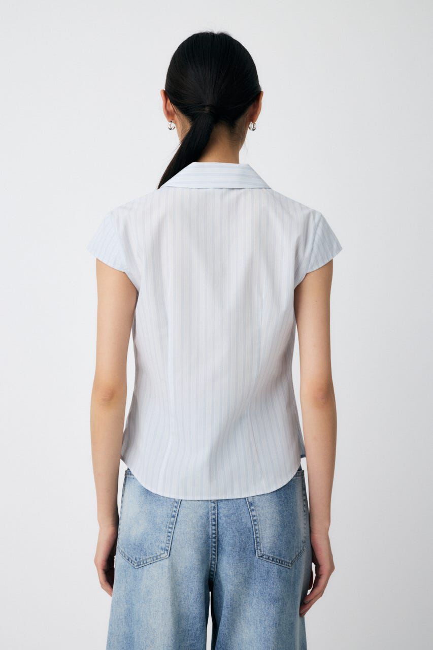 MOUSSY「MICRO SLEEVE SHIRT ブラウス」|シャツ・ブラウス|