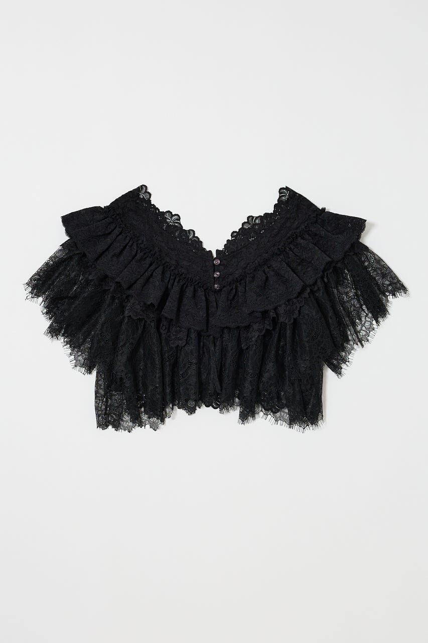 MOUSSY「LACE FRILLS トップス」|シャツ・ブラウス|