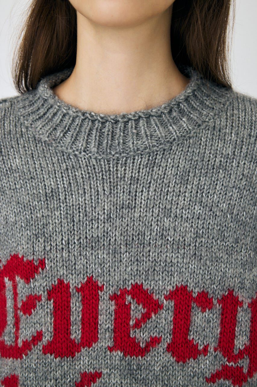 MOUSSY「KNITTED WORDS セーター」|ニット・セーター|