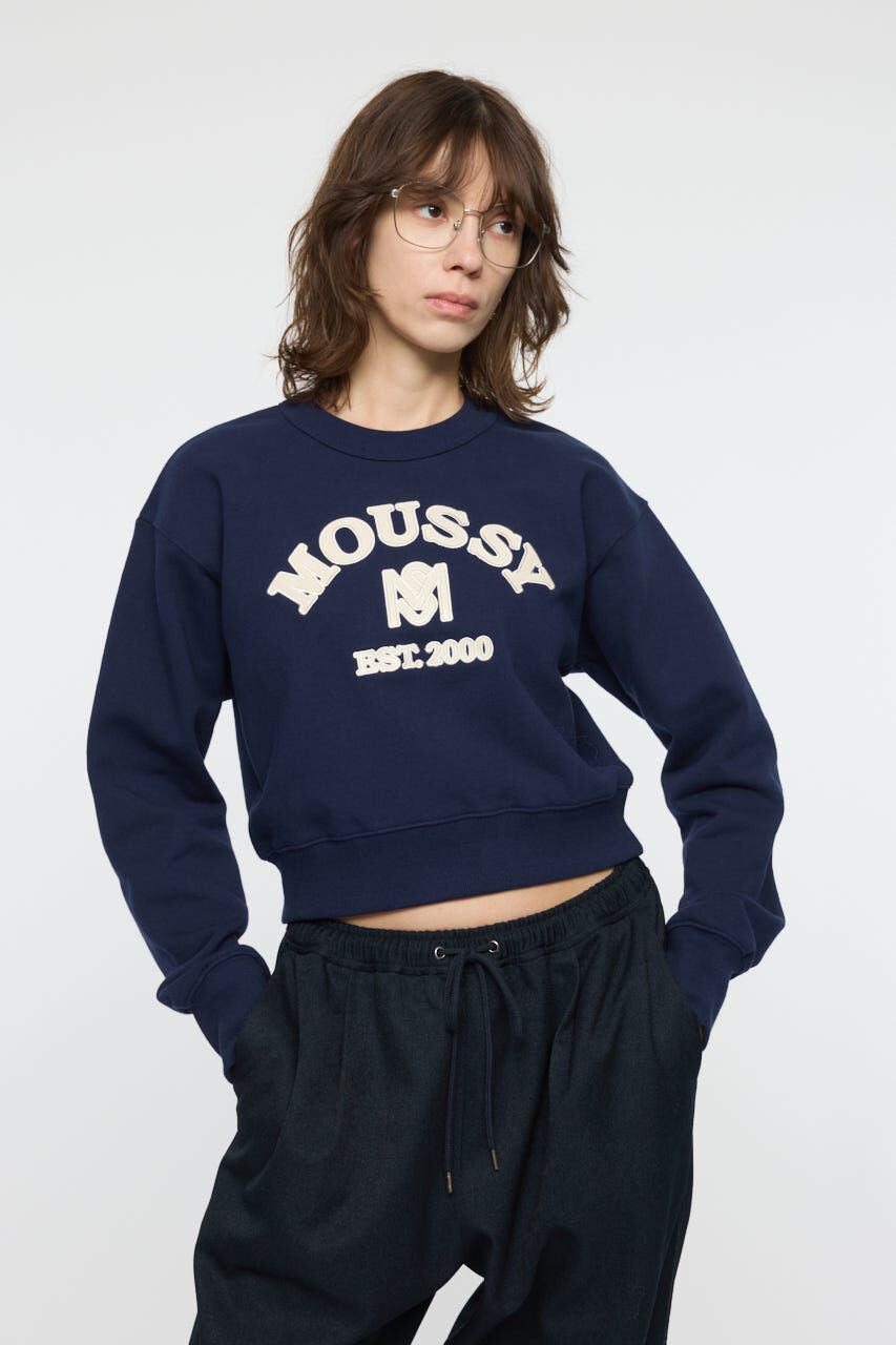 MOUSSY「MOUSSY F/LEATHER PATCH プルオーバー」|パーカー|
