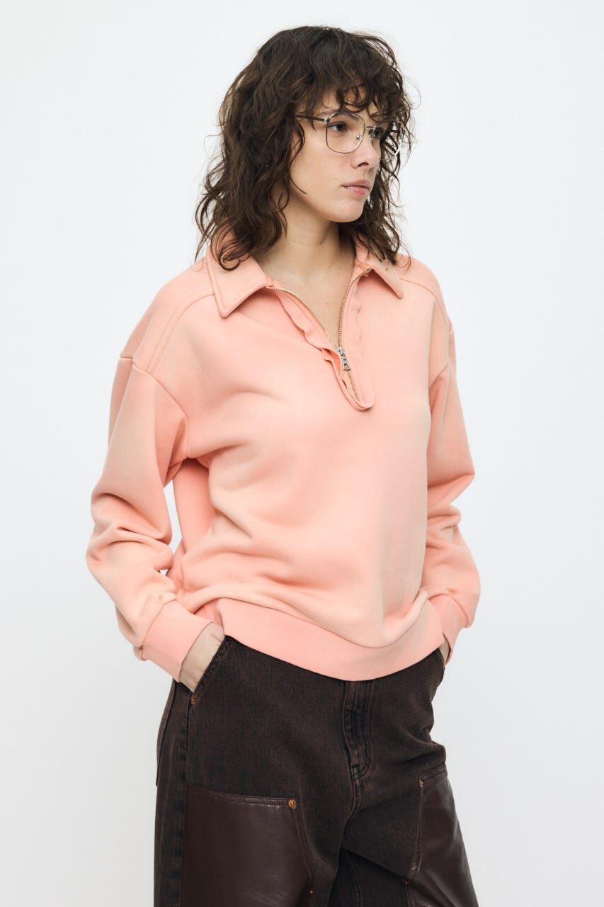 MOUSSY「HALF ZIP SWEAT POLO プルオーバー」|パーカー|