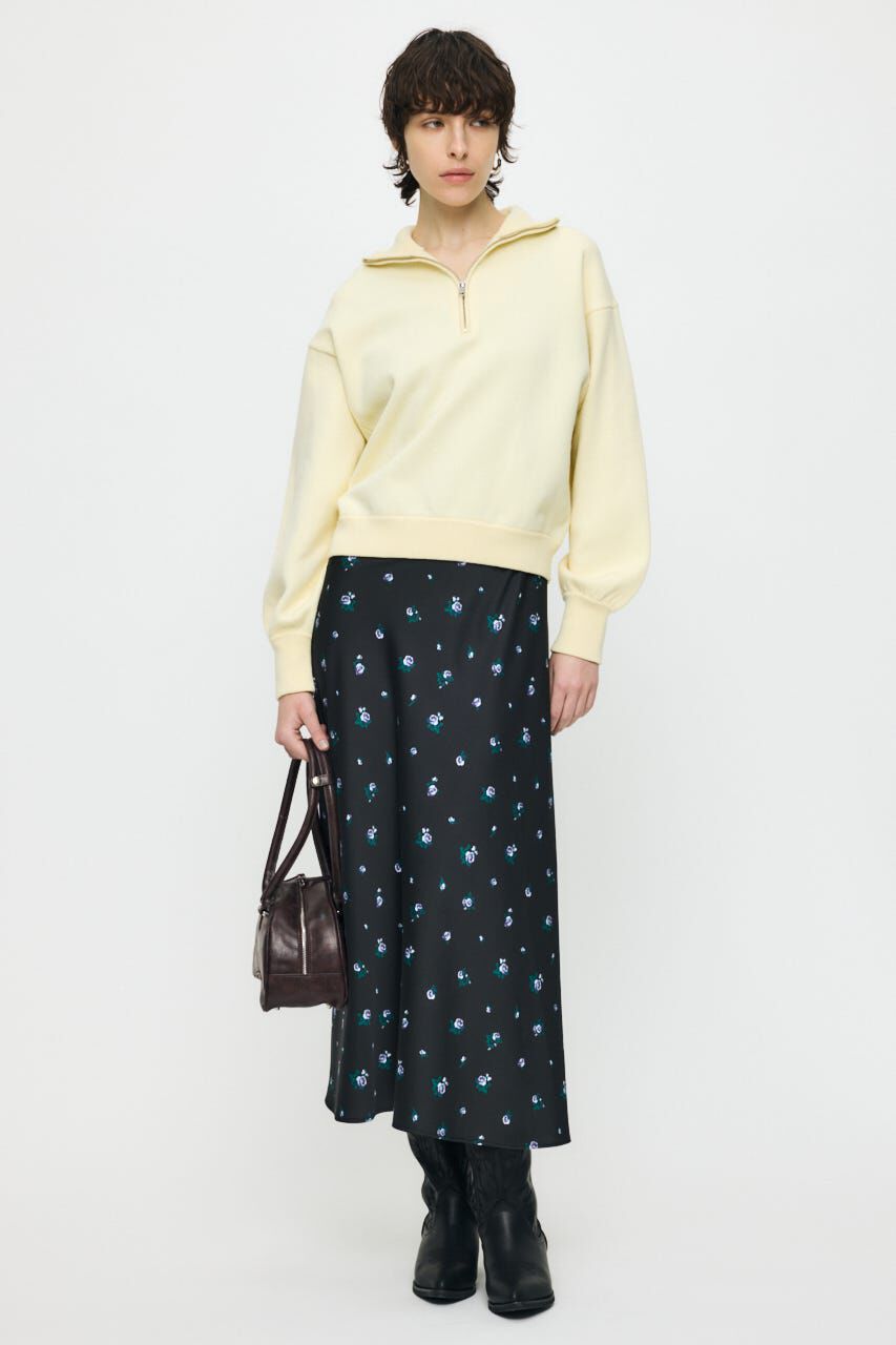 MOUSSY「SWEAT LIKE HALF ZIP ニットトップス」|パーカー|
