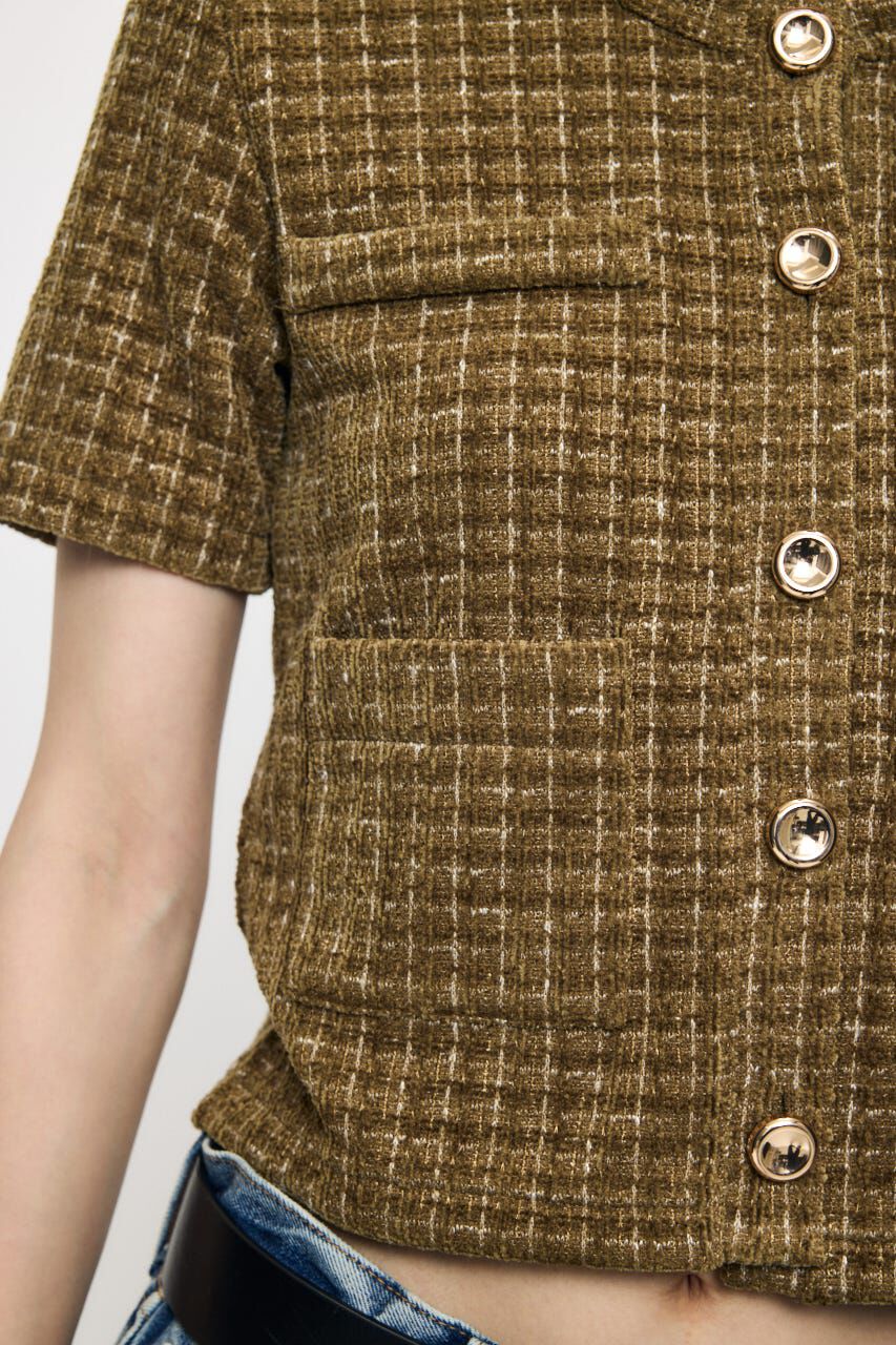 MOUSSY「TWEEDY カーディガン」|カーディガン|