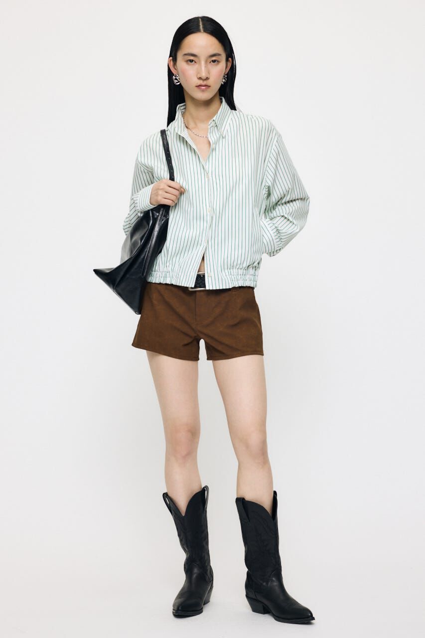 MOUSSY「BUTTON DOWN SHIRT ブルゾン」|シャツ・ブラウス|