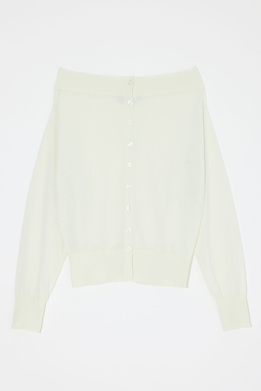 MOUSSY「OFF SHOULDER SHEER カーディガン」|カーディガン|IVOY3