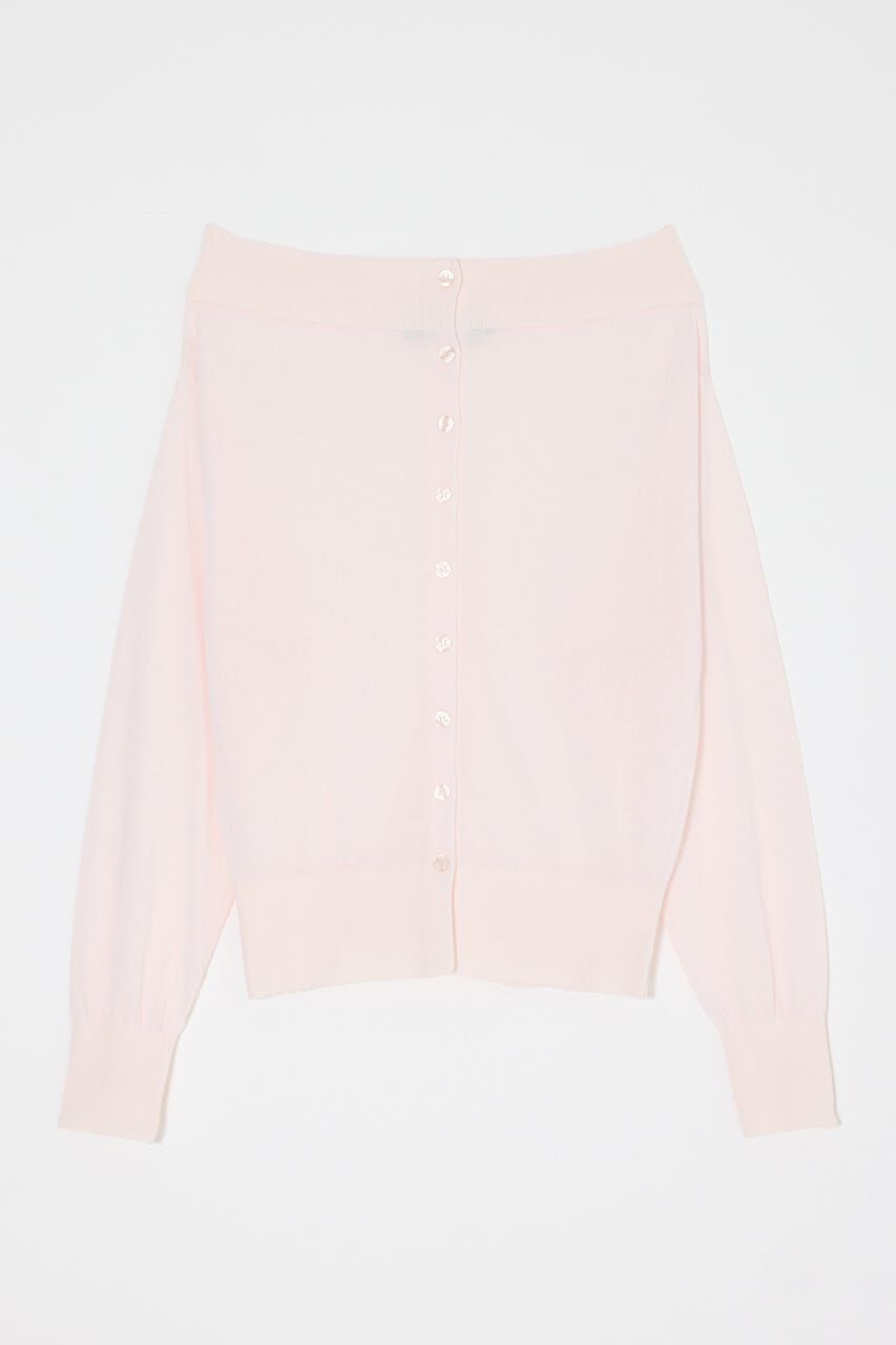 MOUSSY「OFF SHOULDER SHEER カーディガン」|カーディガン|