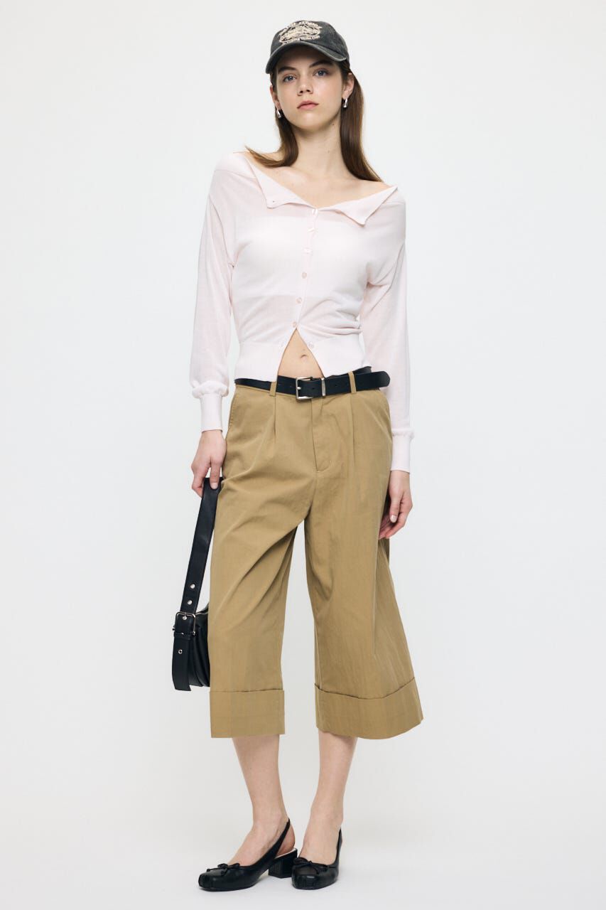 MOUSSY「OFF SHOULDER SHEER カーディガン」|カーディガン|