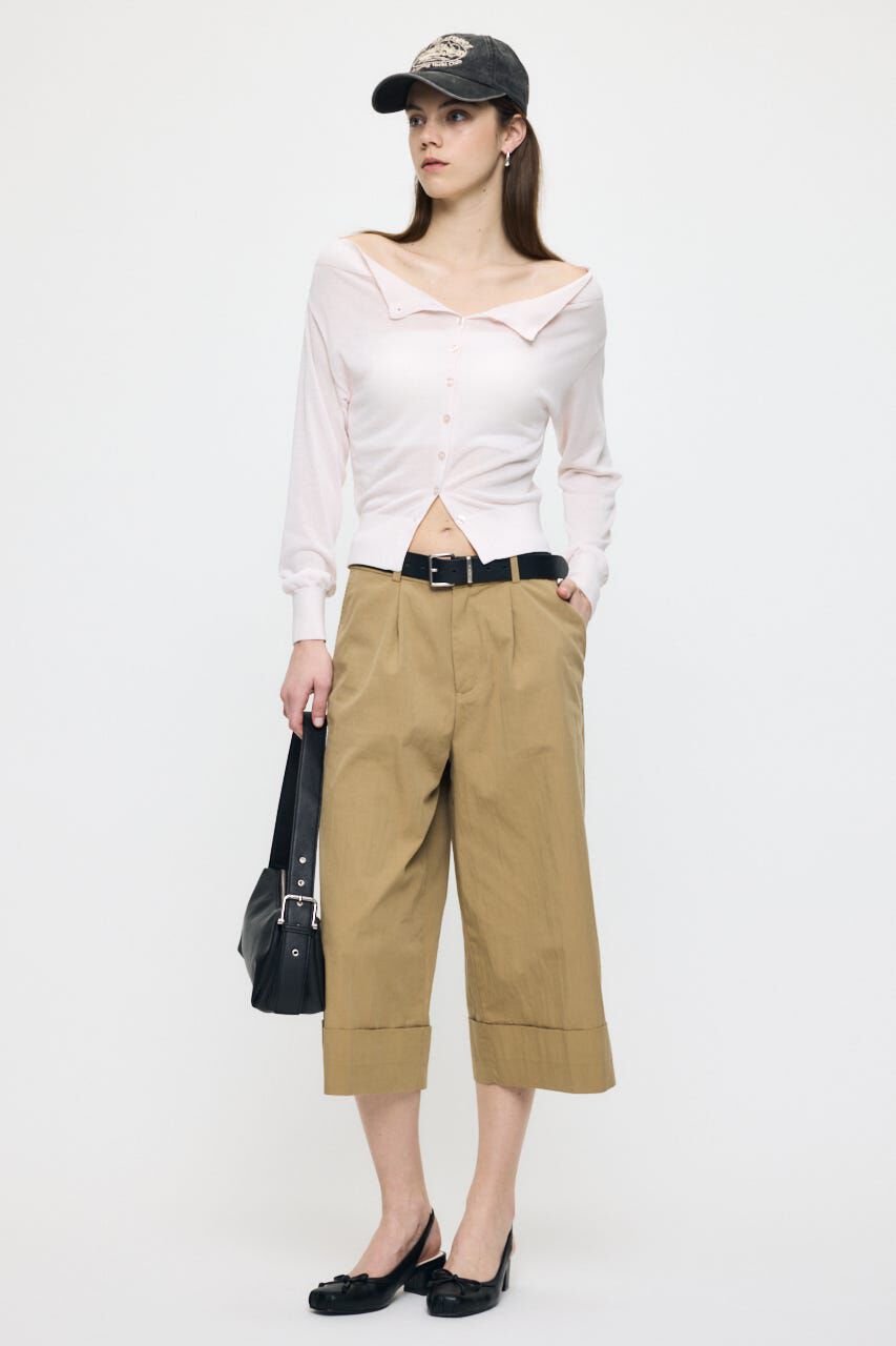 MOUSSY「OFF SHOULDER SHEER カーディガン」|カーディガン|