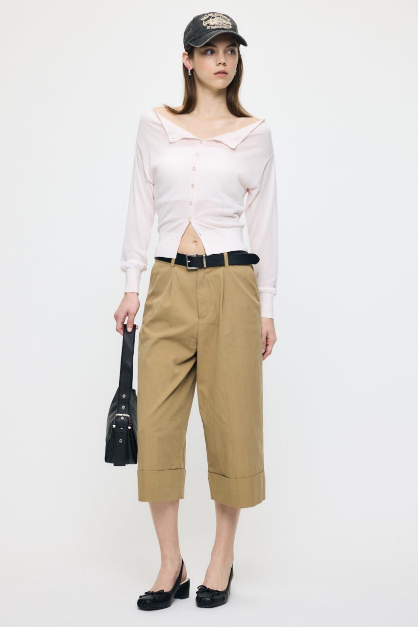 MOUSSY「OFF SHOULDER SHEER カーディガン」|カーディガン|