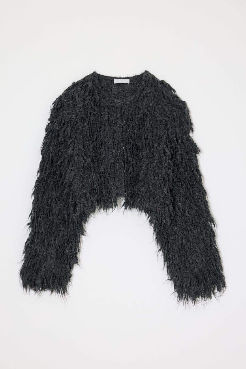 MOUSSY「SHAGGY FEATHER カーディガン」|カーディガン|