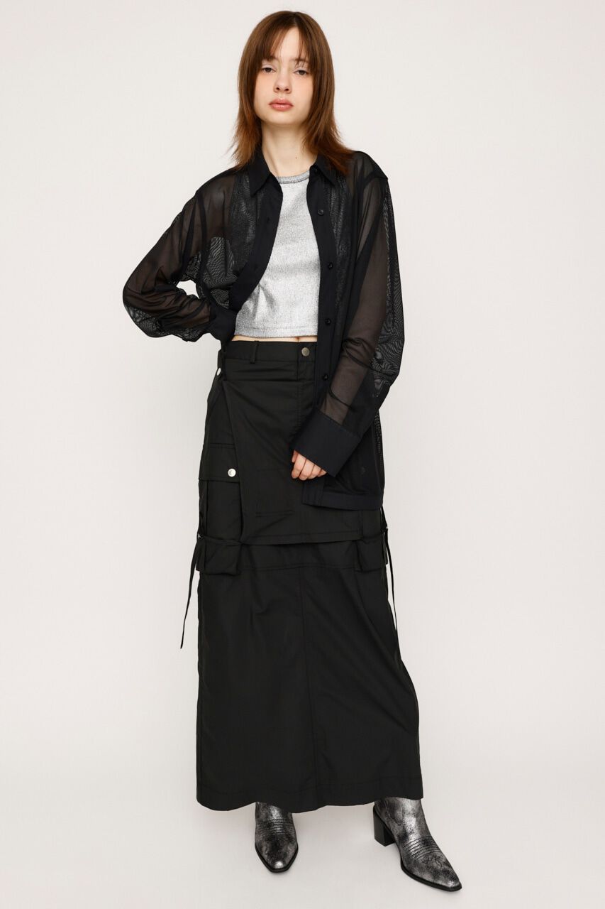 SLY「SHEER MESH シャツ」|シャツ・ブラウス|