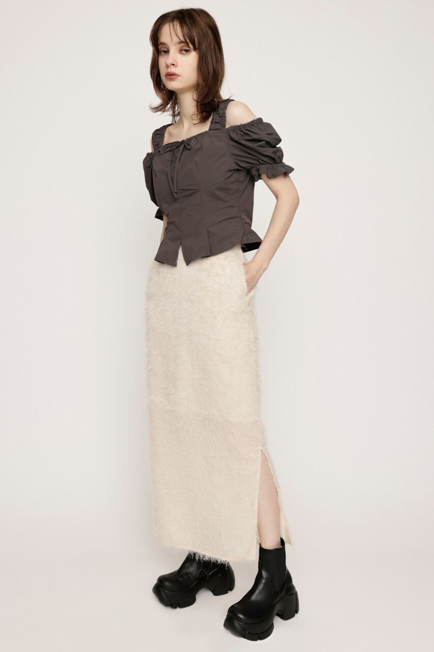 SLY「SHAGGY FRINGE I LINE スカート」|スカート|