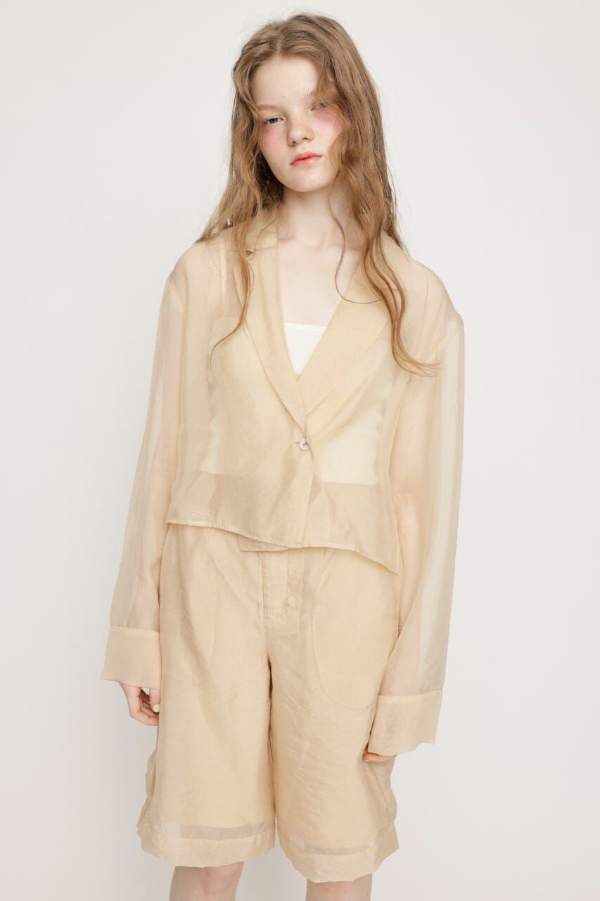 SLY「SHEER TAILOR ジャンプスーツ」|ワンピース|BEG