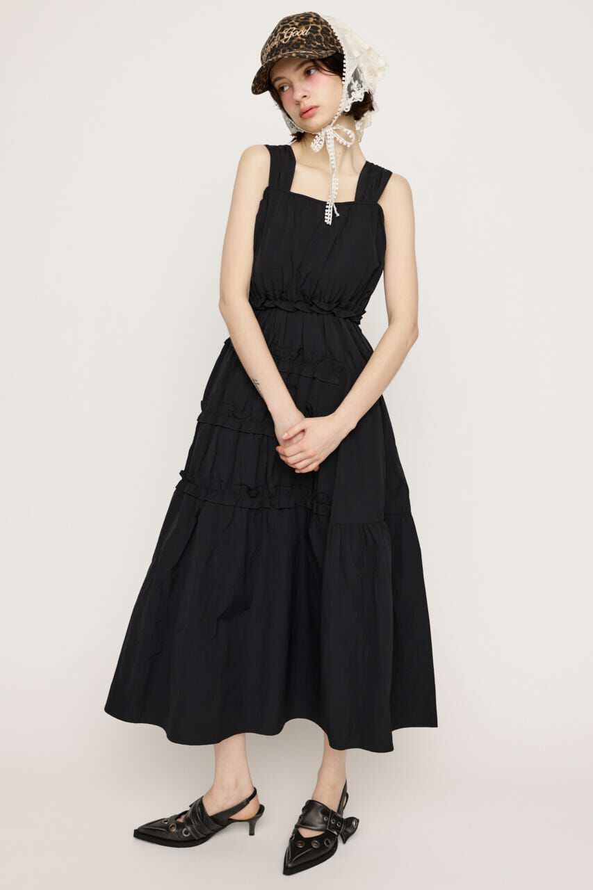SLY「ASYMMETRY FRILL ロングワンピース」|ワンピース|