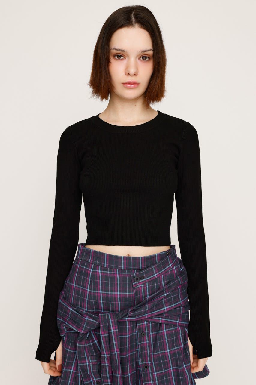 SLY「BASIC HG RIB トップス」|ニット・セーター|