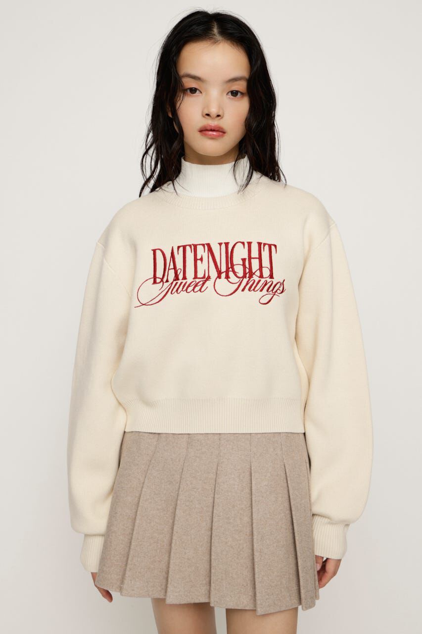 SLY「FRONT LOGO KNIT トップス」|ニット・セーター|