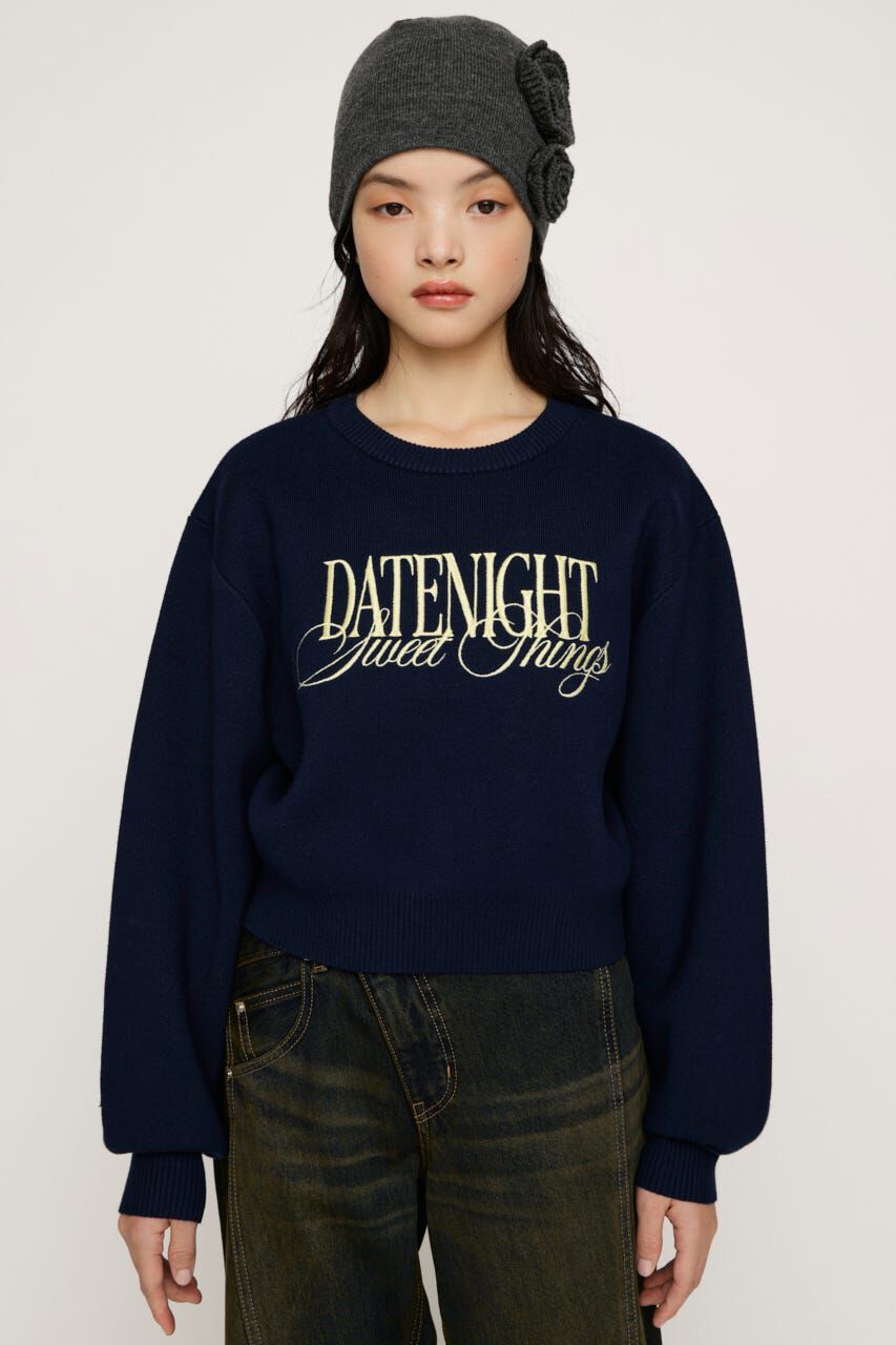 SLY「FRONT LOGO KNIT トップス」|ニット・セーター|